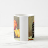  Halloween zwarte kat en pompoenen Koffiemok (Center)