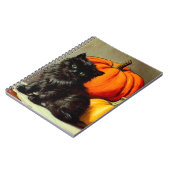  Halloween zwarte kat en pompoenen Notitieboek (Linkerzijde)