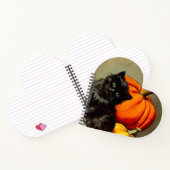  Halloween zwarte kat en pompoenen Notitieboek (Binnen)