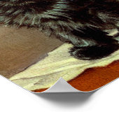  Halloween zwarte kat en pompoenen Poster (Hoek)