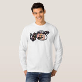 Halloween zwarte kat en raaf t-shirt (Voorkant volledig)