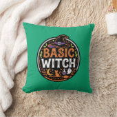 Halloween: zwarte kat en spook – Basic Heks. Kussen (Deken)