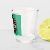 Halloween: zwarte kat en spook – Basic Heks. Shot Glas (Rechts)