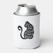 Halloween zwarte kat Het is gewoon een bos van hoc Blikjeskoeler (Blikje Voorkant)