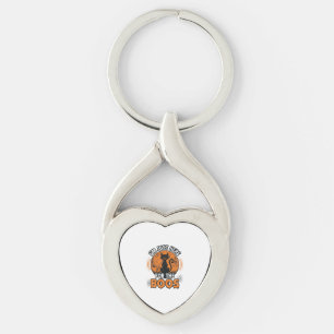 Halloween Zwarte Kat Hier Voor De Boos Vintage T-S Sleutelhanger