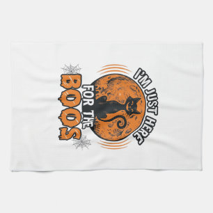 Halloween Zwarte Kat Hier Voor De Boos Vintage T-S Theedoek