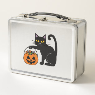 Halloween Zwarte Kat Jack O' Lantern Pompoen Zoete