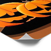 Halloween Zwarte Kat Jack O Lanterns Griezelen Poster (Hoek)