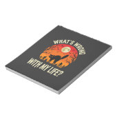 Halloween Zwarte Kat Kerkhof Horror Grafisch Notitieblok (Linkerzijde)