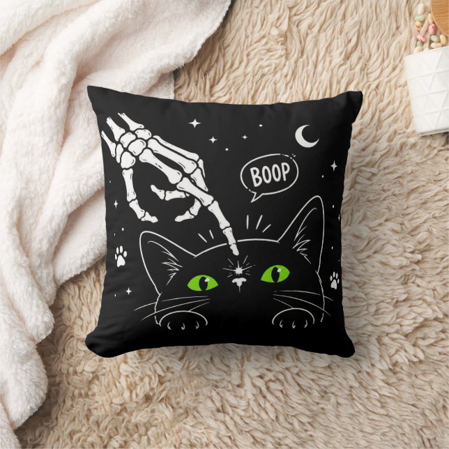 Halloween Zwarte Kat Liefhebber Cadeau, Cute Kat B Kussen (Deken)
