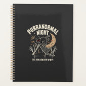 Halloween Zwarte Kat Maan (2) Planner (Voorkant)