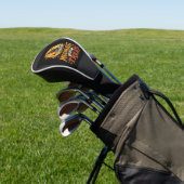 Halloween Zwarte Kat Maan Magie Golfheadcover (Insitu)