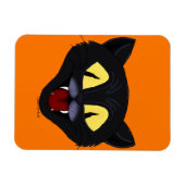 Halloween Zwarte Kat Magneet (Horizontaal)