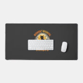 Halloween Zwarte Kat Maneschijn Magie Bureaumat (Keyboard & Muis)