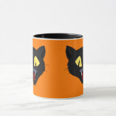 Halloween Zwarte Kat Mok (Midden)