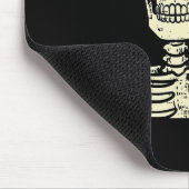 Halloween zwarte kat op skelet schouder kostuum W Muismat (Hoek)