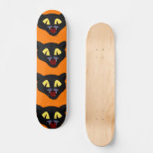 Halloween Zwarte Kat  Persoonlijk Skateboard (Voorkant)