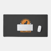 Halloween Zwarte Kat Pompoen Maan Ontwerp_1 Bureaumat (Keyboard & Muis)