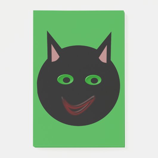Halloween Zwarte Kat Post-it briefjes Post-it® Notes (Voorkant)