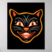 Halloween  zwarte kat poster (Voorkant)