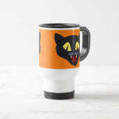 Halloween Zwarte Kat Reisbeker (Voorkant rechts)