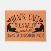 Halloween zwarte kat | SINAASAPPEL Deurmat (Voorkant)
