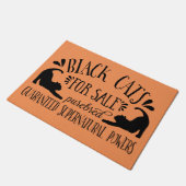 Halloween zwarte kat | SINAASAPPEL Deurmat (Schuin)