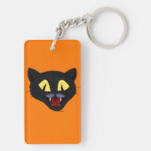 Halloween Zwarte Kat Sleutelhanger (achterkant)