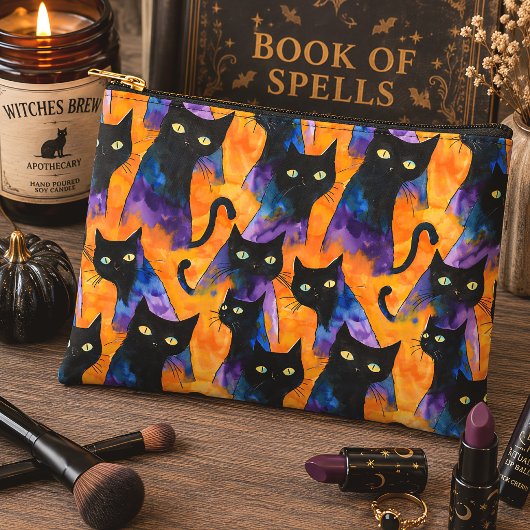 Halloween zwarte kat spooky seizoen etui