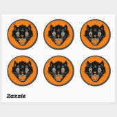  Halloween Zwarte Kat Sticker (Vel)