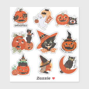 Halloween zwarte kat Sticker