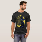 Halloween Zwarte Kat T-shirt (Voorkant volledig)