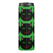 Halloween Zwarte Kat Thermische Tumbler Thermosbeker (Achterkant)