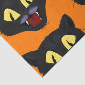 Halloween Zwarte Kat Tissuepapier (Detail)