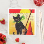 Halloween zwarte kat Vakantie  feestservetten Servet (Insitu)