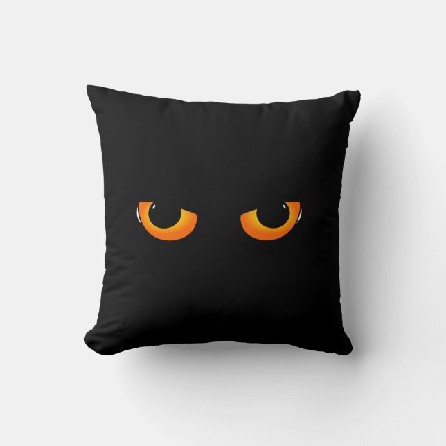 Halloween Zwarte Kat Worp Kussen Huis Decor (Voorkant)