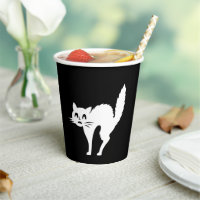 Halloween zwarte kat zwart wit spooky