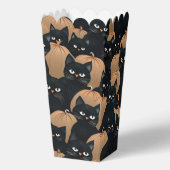 Halloween zwarte katten bedankdoosjes (Achterkant)