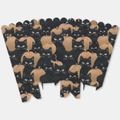 Halloween zwarte katten bedankdoosjes (Ongevouwen)