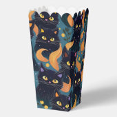 Halloween zwarte katten bedankdoosjes (Achterkant)