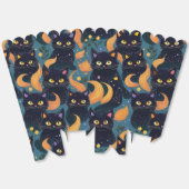 Halloween zwarte katten bedankdoosjes (Ongevouwen)