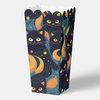 Halloween zwarte katten bedankdoosjes