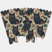 Halloween zwarte katten bedankdoosjes (Ongevouwen)