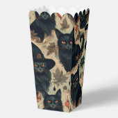 Halloween zwarte katten bedankdoosjes (Voorkant)