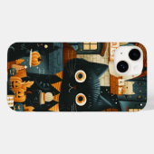 Halloween zwarte katten en manen grappige heksenac Case-Mate iPhone case (Achterkant (horizontaal))