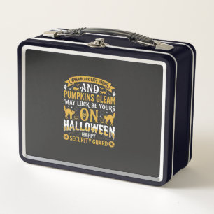 Halloween Zwarte Katten en Pompoenen Beveiligingsb