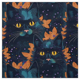 Halloween zwarte katten in het sinaasappel stof