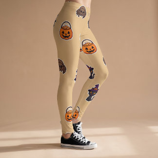 Halloween Zwarte Katten Leggings Yoga Broeken voor