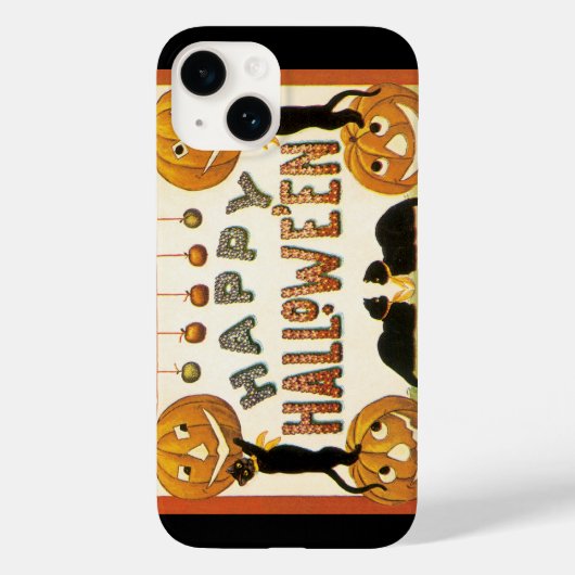  Halloween, zwarte katten met jasjalopionnen Case-Mate iPhone Case (Achterkant)