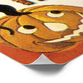  Halloween, zwarte katten met jasjalopionnen Poster (Hoek)